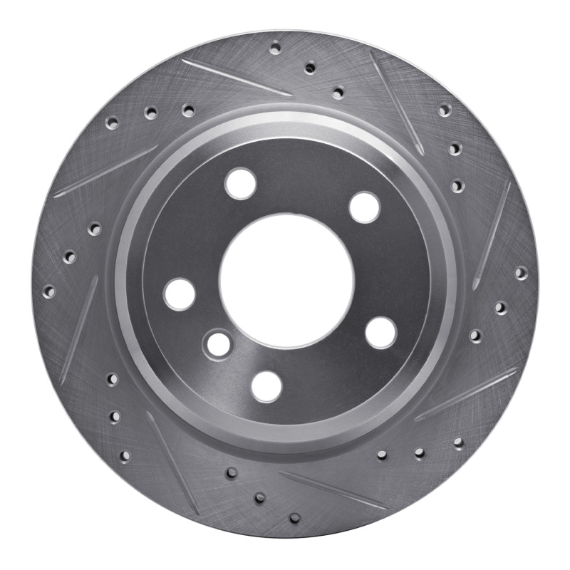 BMW 420i Brake Rotor (1) - Rear Right - R1 Concepts - Drilled & Slotted - Silver - `06-`20 BMW 420i Brake Rotor (1) - Rear Right - R1 Concepts - Drilled & Slotted - Silver - `06-`20